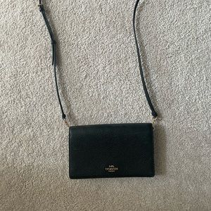 Black coach crossbody purse